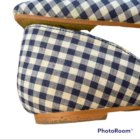 Southern Proper D’Orsay Gingham Scalloped Flats | 9 - Picture 8 of 8